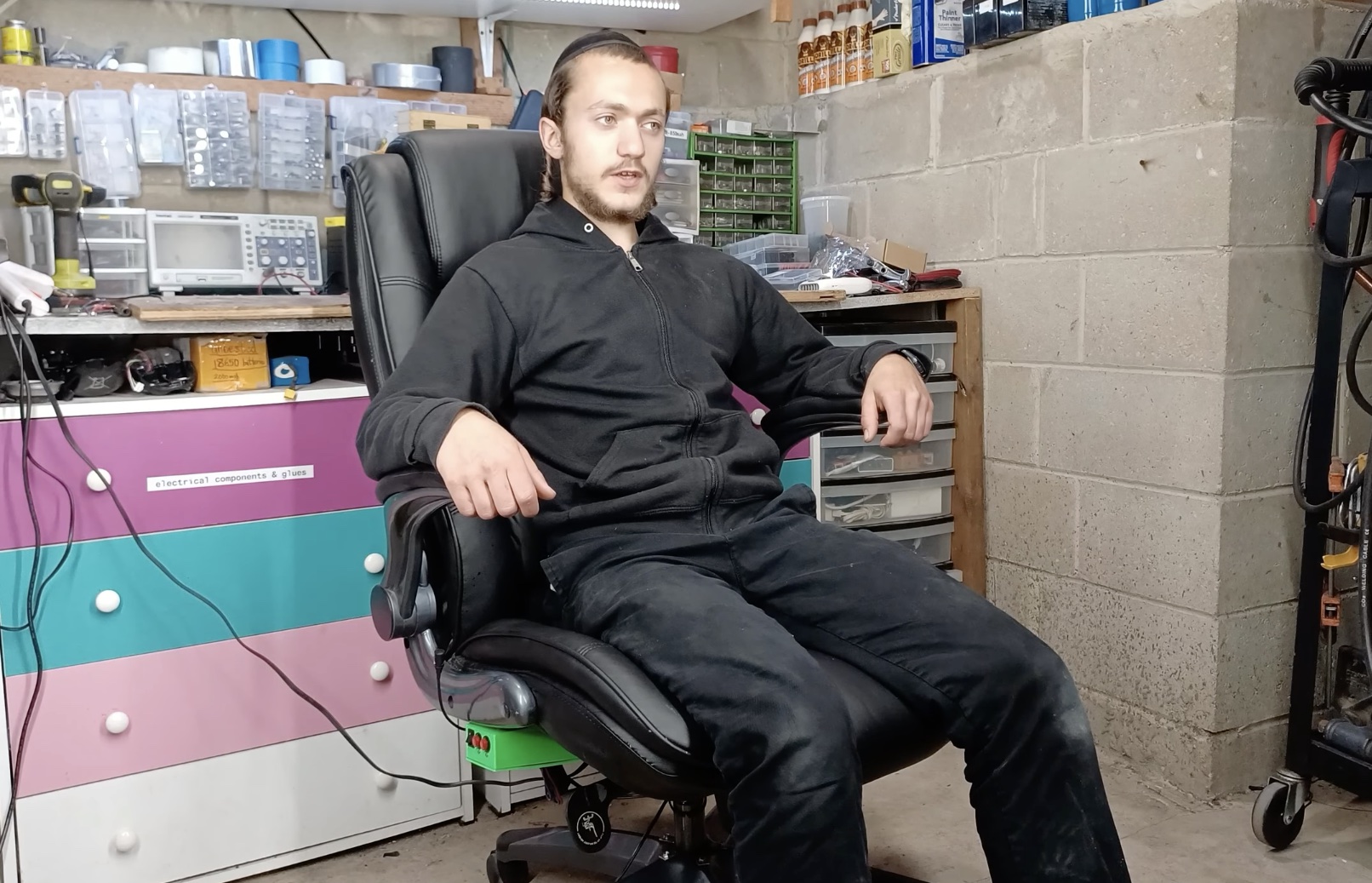 Adjusting office chair height with simple voice commands